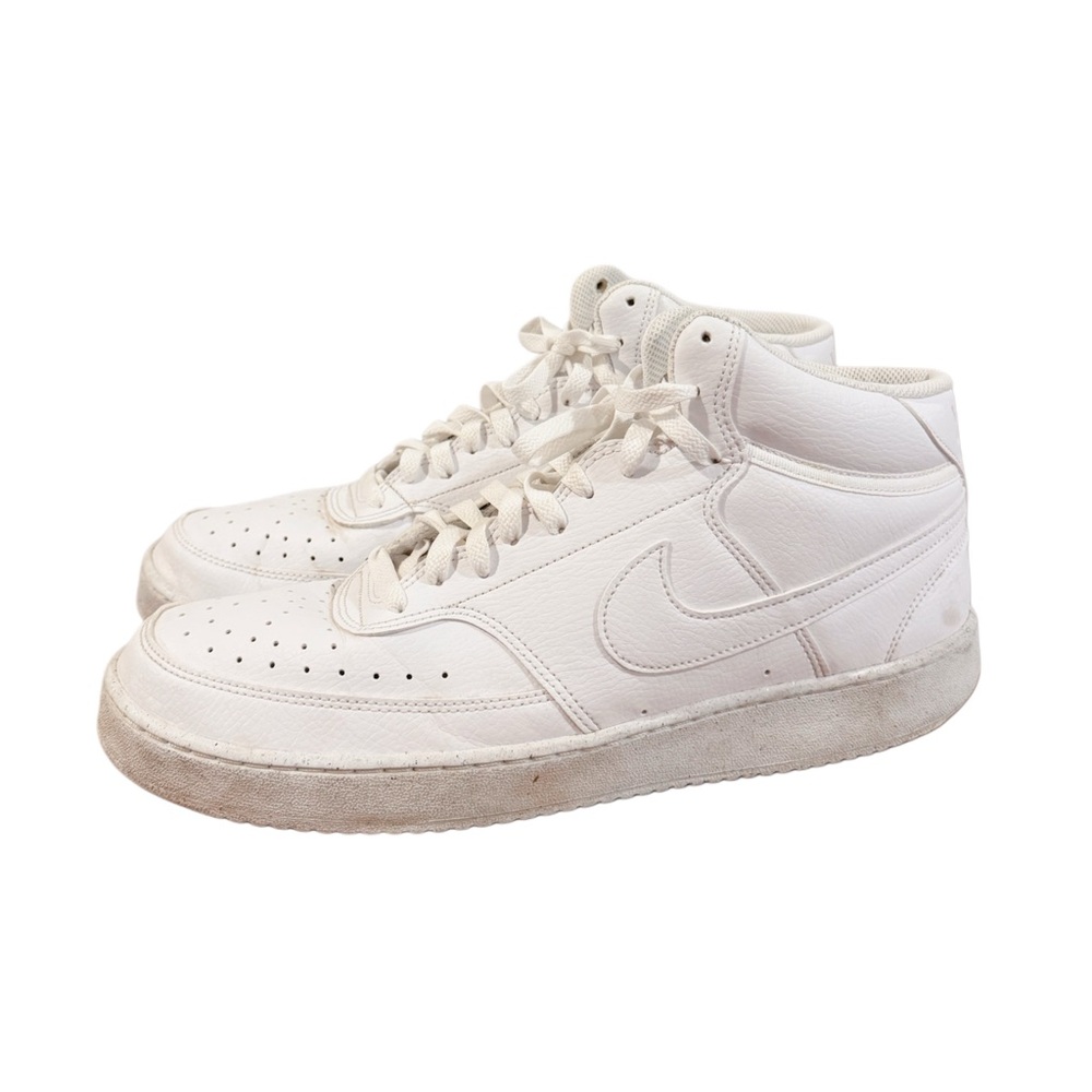Nike White Knit High-Top Jordan Sneaker